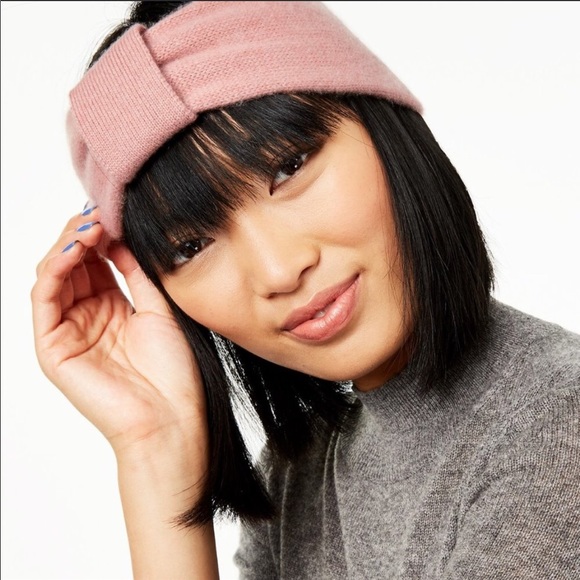 Black Charter Club Cashmere  Earwarmer Headband - Picture 3 of 7